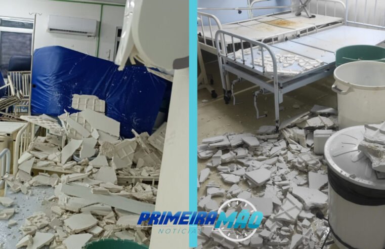 Hospital Nair em Paulo Afonso: Teto da Clínica Médica Feminina desaba novamente