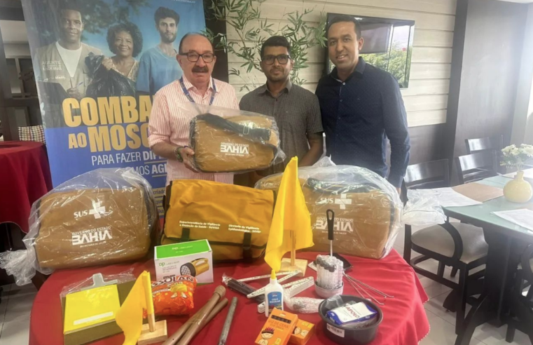 Prefeitura Municipal de Glória, através da Secretaria Municipal de Saúde, em parceria com o Governo do Estado da Bahia, através da SESAB, recebeu 11 kits para os Agentes de Combate a Endemias