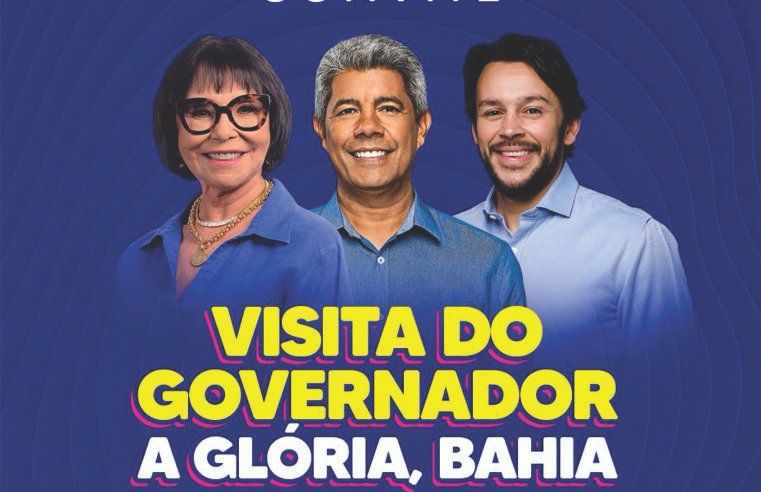 Glória recebe o governador Jerônimo Rodrigues para anúncio de novas obras