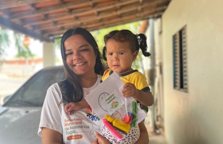Prefeitura de Glória-BA realiza ações de cuidado, desenvolvimento e entrega de certificados e kits do Programa Criança Feliz