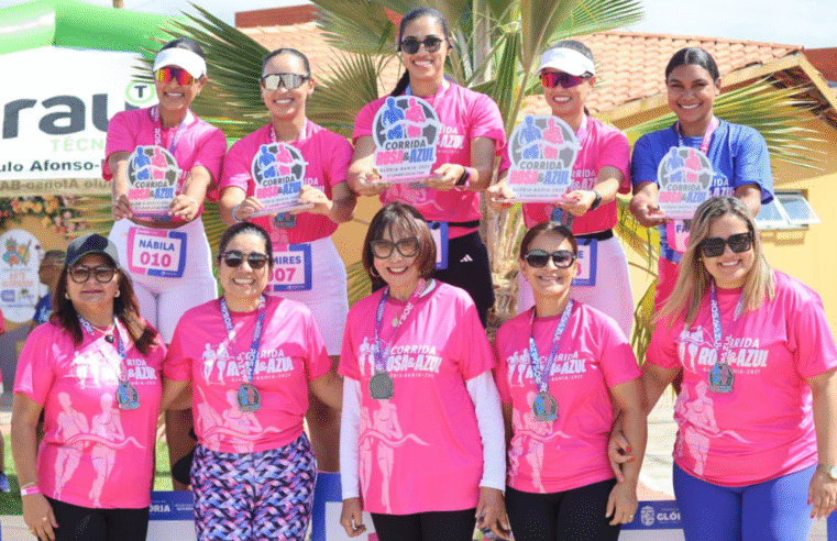 Glória-BA realiza mais uma edição da Corrida Rosa & Azul no Balneário Canto das Águas